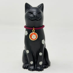 Hand Finished Black Lucky Cat