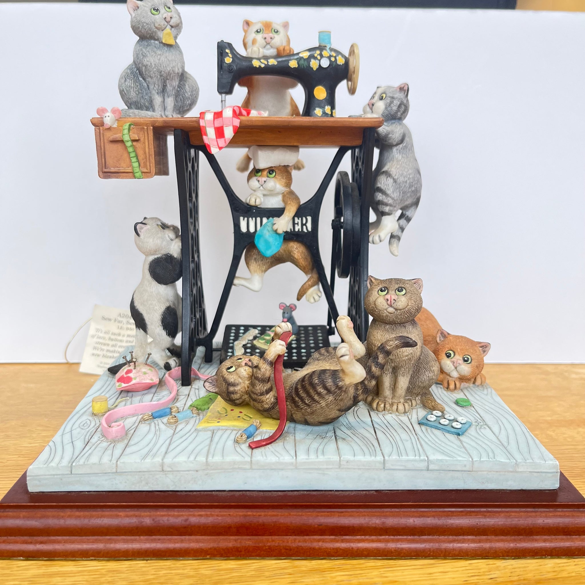Vintage Sew Far, Sew Good Comic & Curious Cats A20452 RARE LTD EDN