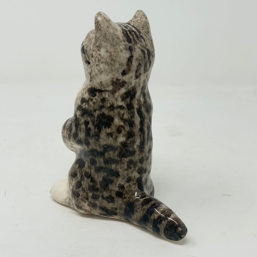Winstanley Grey Tabby Cat On Back Legs - Size 1
