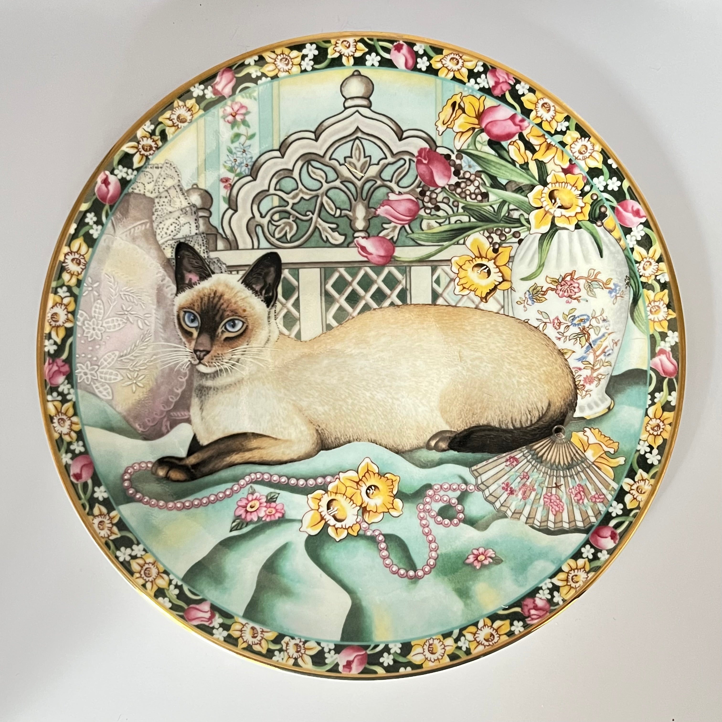 Vintage Plate Spring Cat by Aynsley