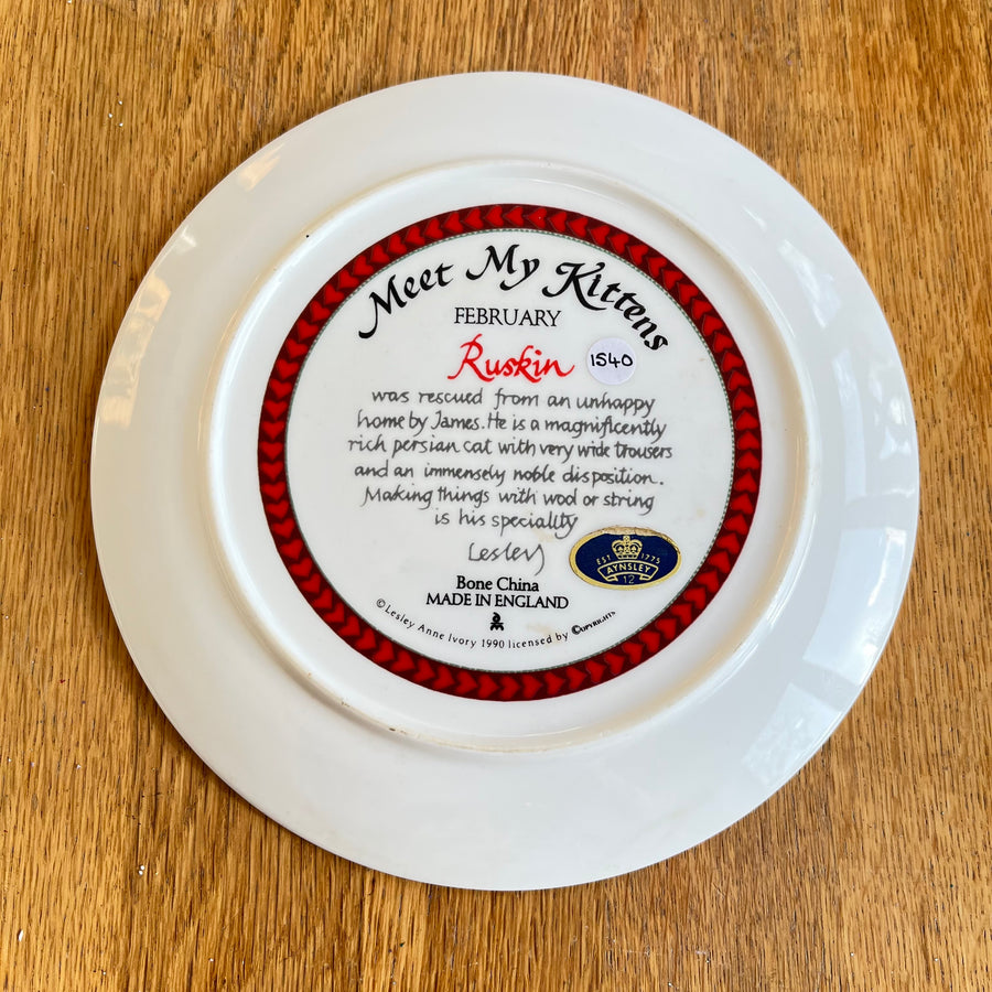 1540 Aynsley Plate, February Ruskin