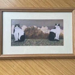2817 Les Deux Chats Framed Print
