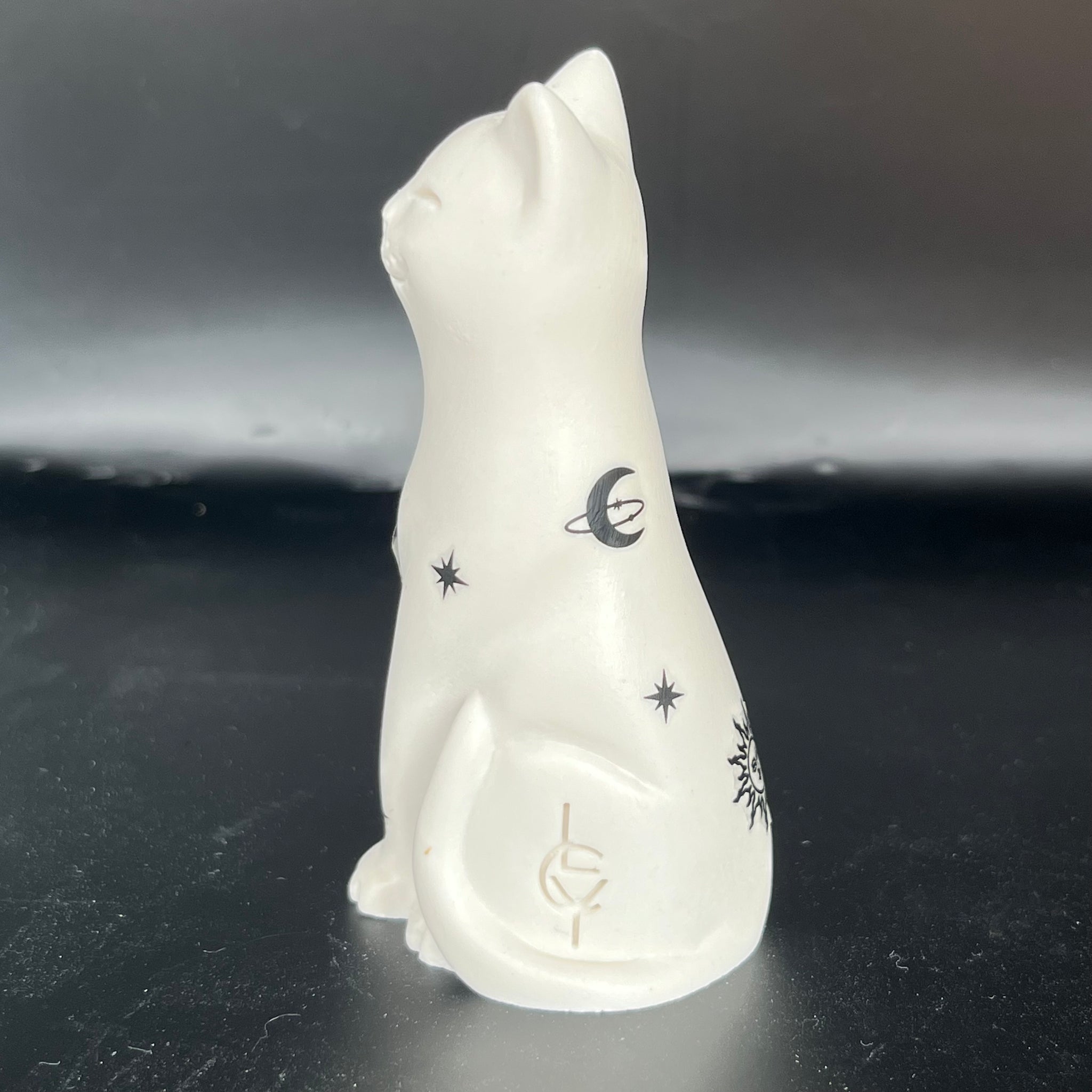 Hand Finished Celestial Lucky Natural Cat