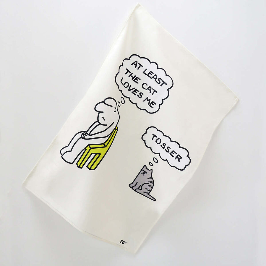 Al menos el gato me ama Paños de cocina - Tosser - ¡uno solo!
