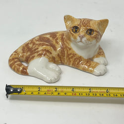 Winstanley Ginger & White Cat Lying - Size 2