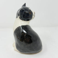 Winstanley Black & White Cat Sitting Up Size 2
