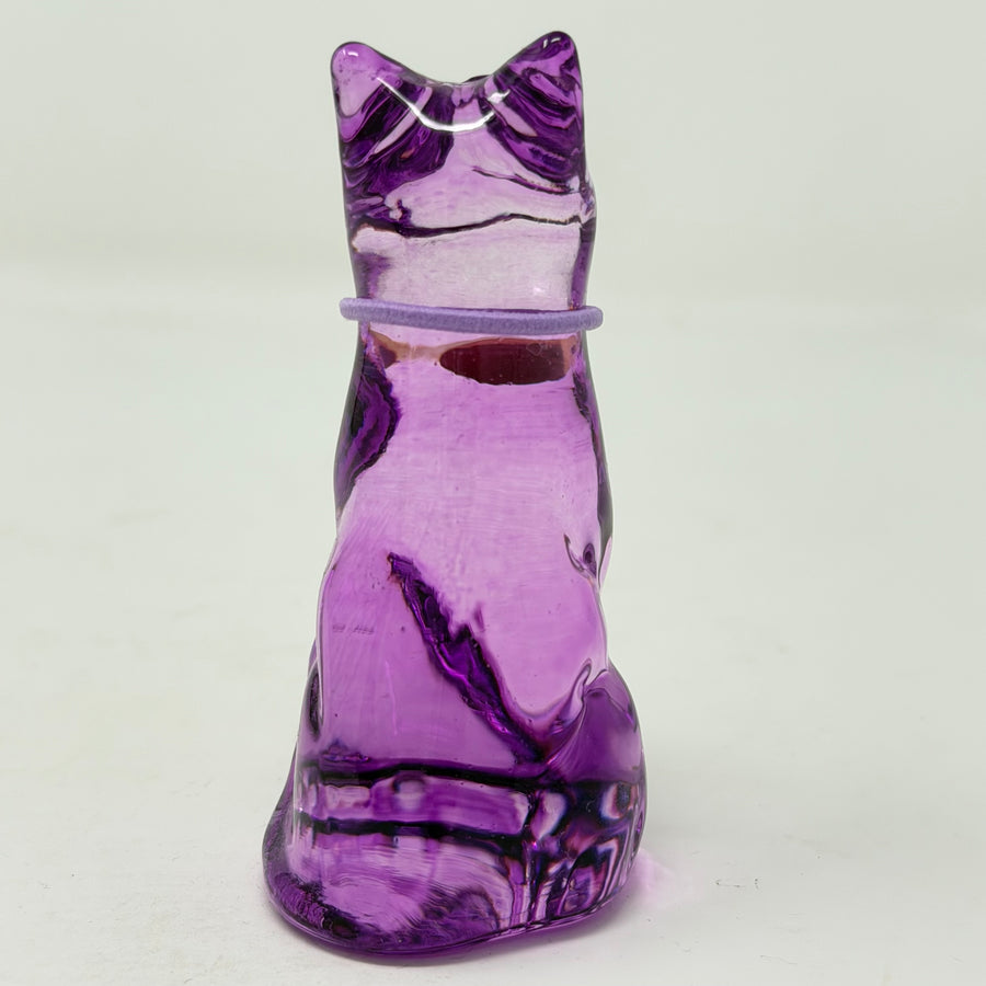 February Lucky Glass Cat