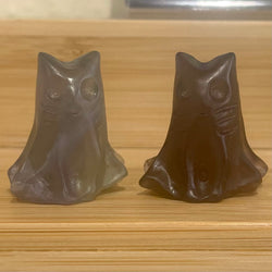 Fluorite Gemstone Ghost Cat