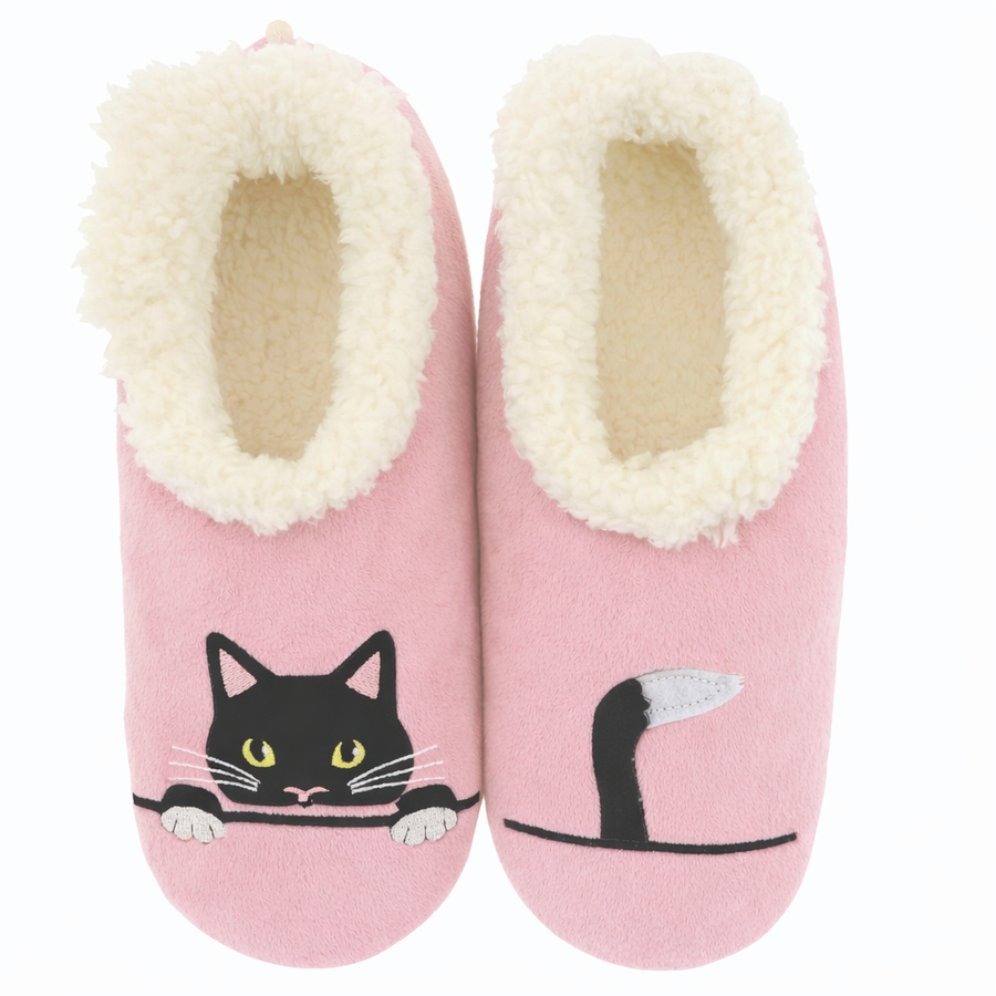 Pink Peek-a-Boo Slippers