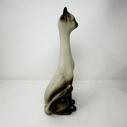 Vintage Long Necked Siamese Cat 34cm Tall