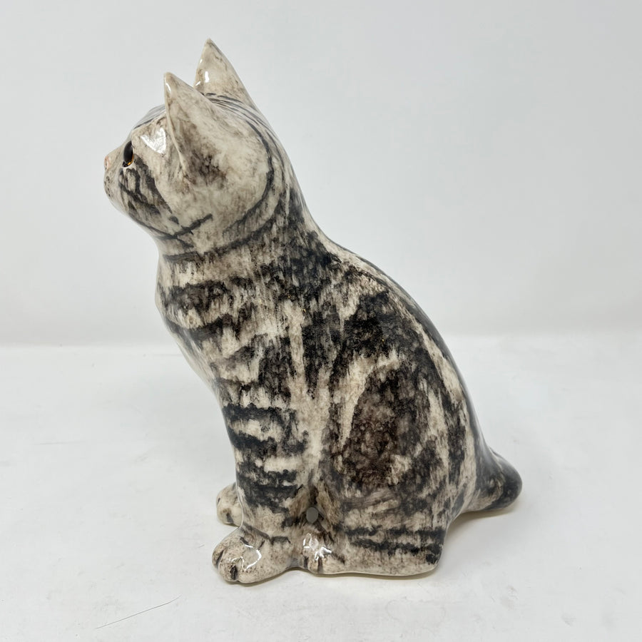 Winstanley Grey Tabby Cat Sitting Up - Size 3