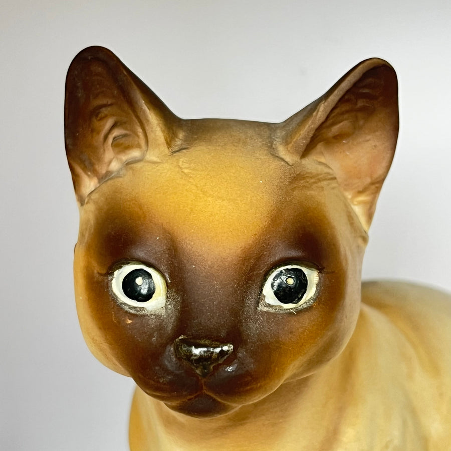 Vintage Bisque Siamese Cat by Royal Crown Japan