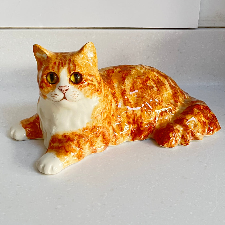 Winstanley Ginger Cat Lying Down - Size 4