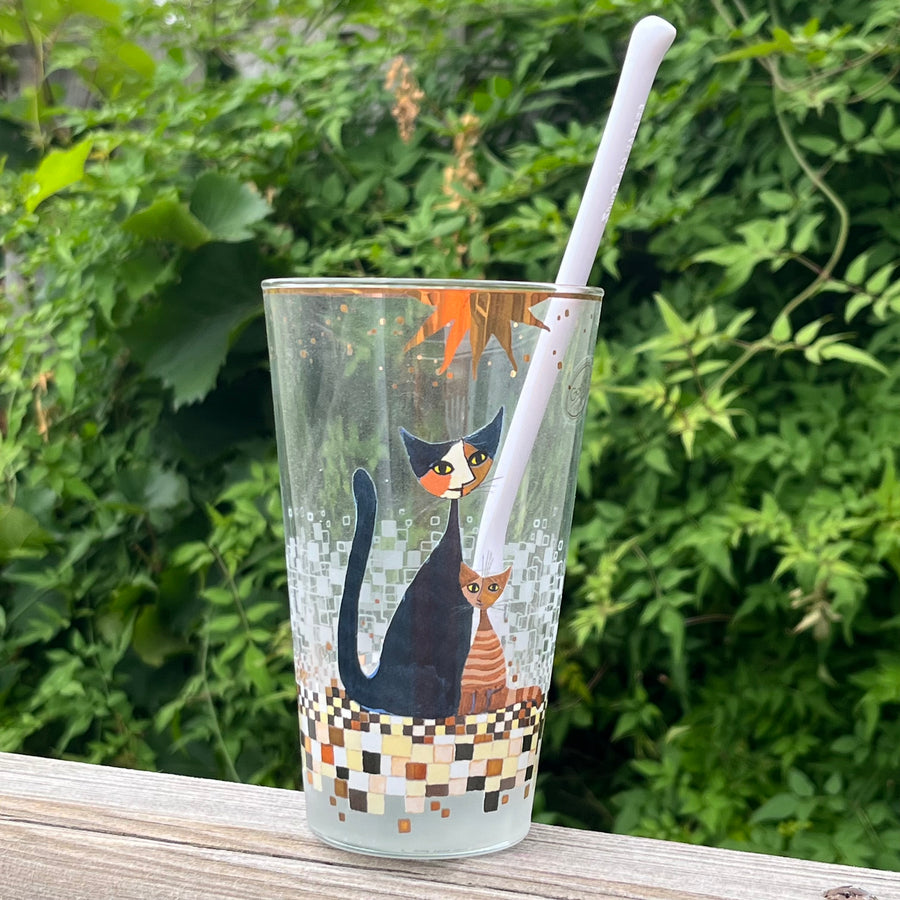 Vintage Rosina Wachtmeister Glass & Spoon Famiglia di Gatti