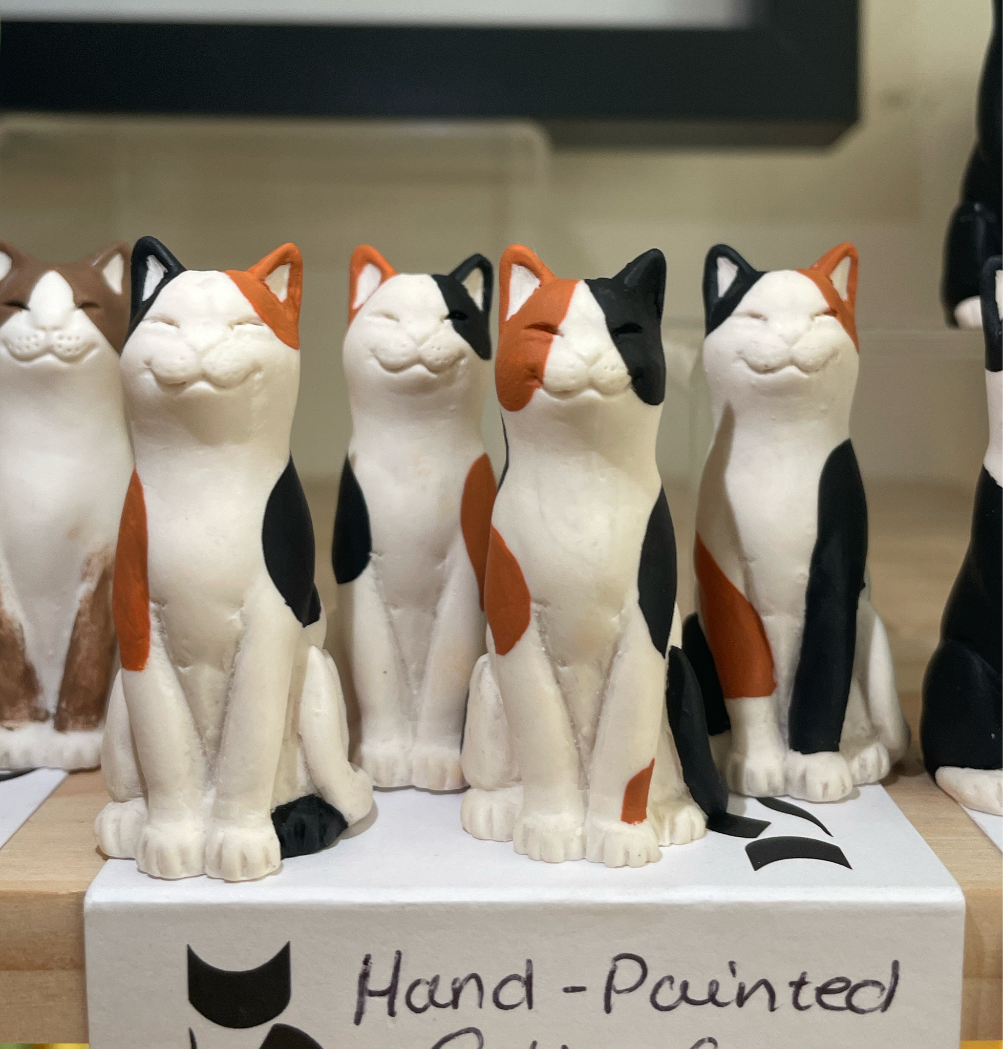 Hand-painted Calico Original Lucky Kitten