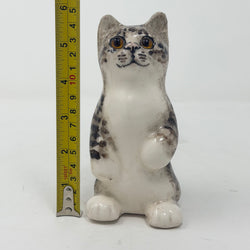 Winstanley Grey Tabby Cat On Back Legs - Size 1