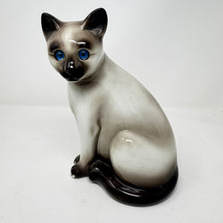 Vintage Elpa Alcobaca Sia Siamese Ceramic Cat