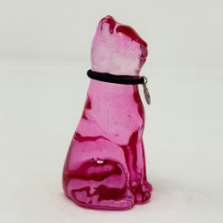 October Lucky Glass Cat