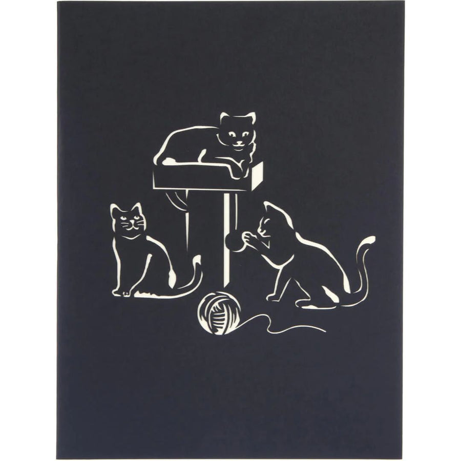 Cat Tree Popup Card
