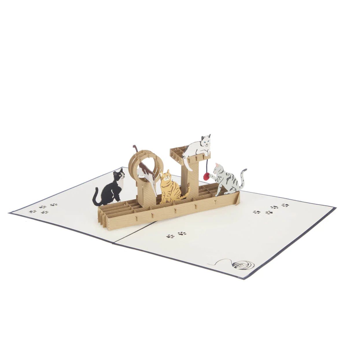 Cat Tree Popup Card
