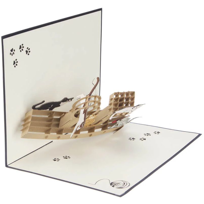 Cat Tree Popup Card