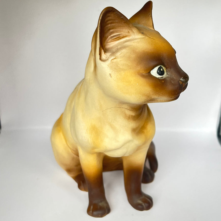 Vintage Bisque Siamese Cat by Royal Crown Japan