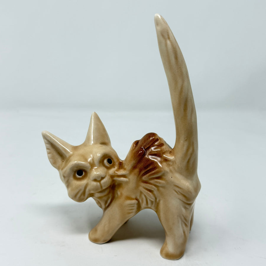 Vintage Sylvac 1046 Scaredy Cat, Brown