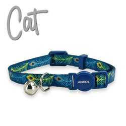 Peacock Design Safety Cat Collar