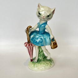 Vintage Goebel Cat with Umbrella KT 250 by Albert Staehle