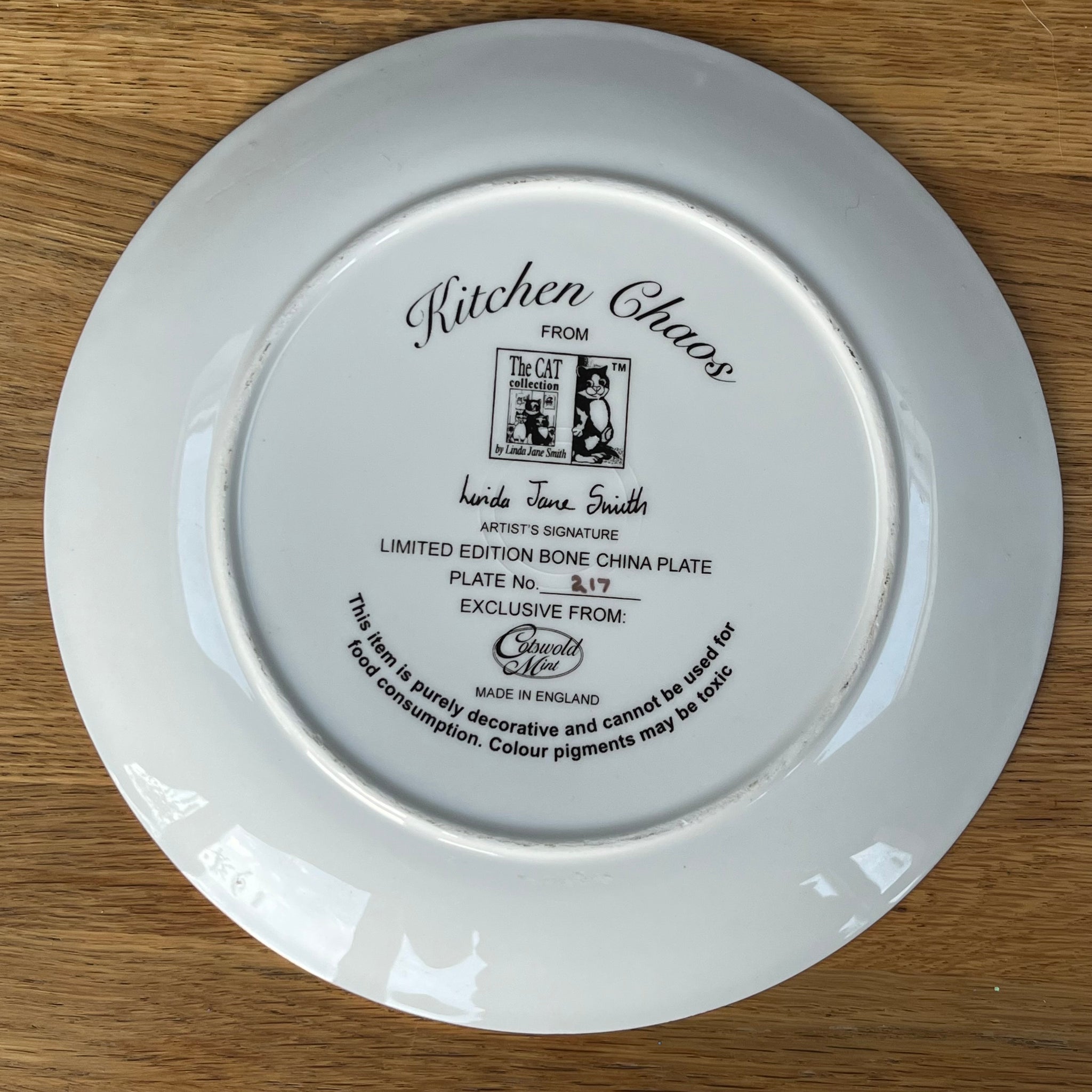 Vintage Plate Kitchen Chaos by Linda Jane Smith / Cotswold Mint