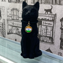 8cm Original Lucky Cat with India Flag Charm