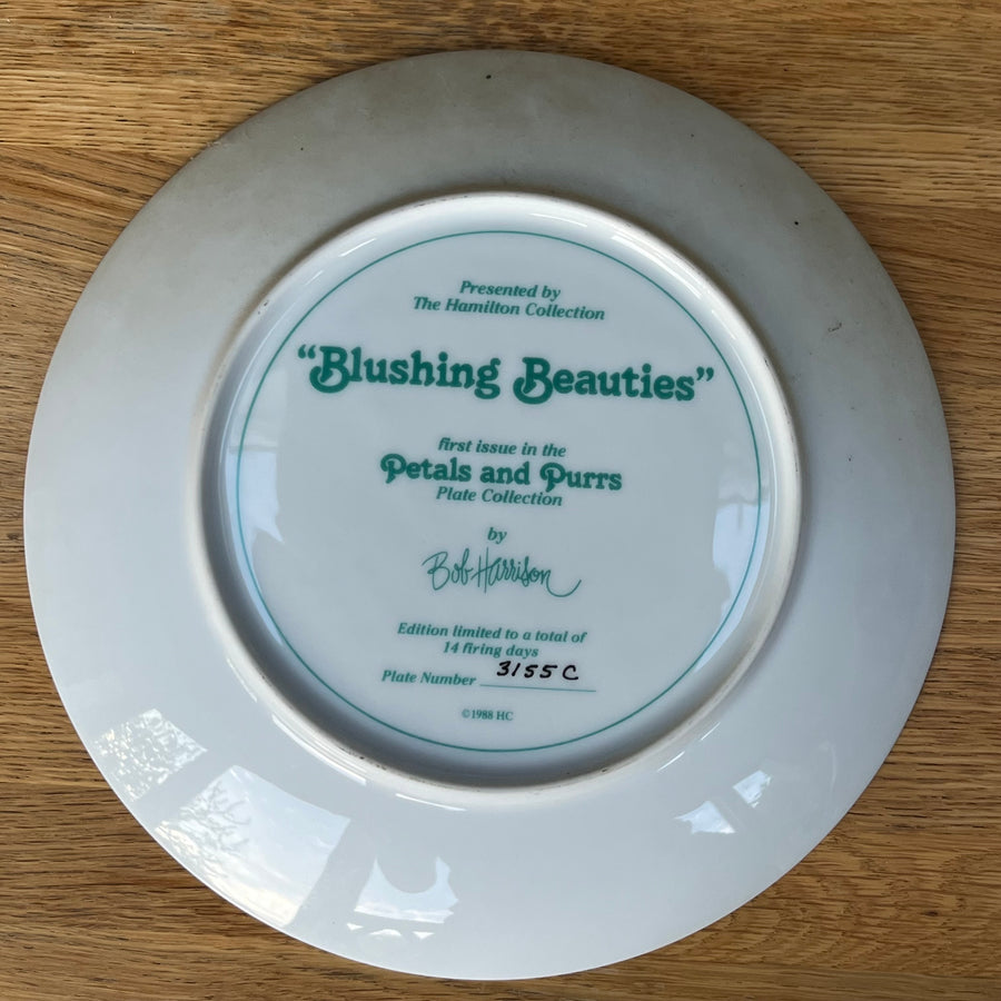 Vintage Plate Blushing Beauties by The Hamilton Collection