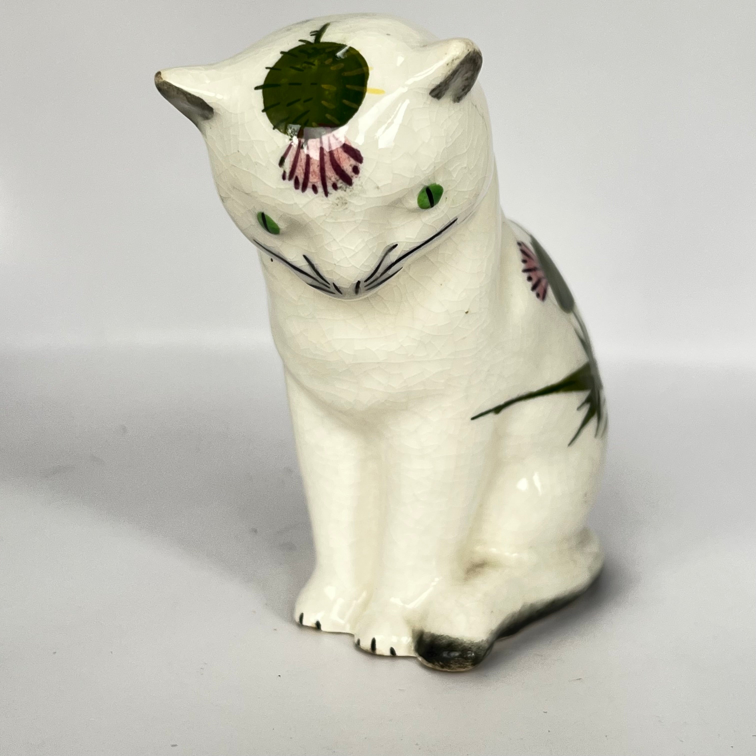 Vintage Plichta London Cat Thistle Decoration 8.5cm