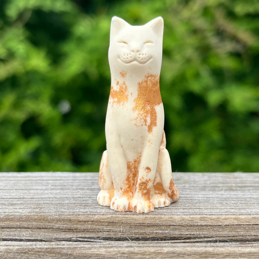 The Gilded Lucky Cat - Antique Gold