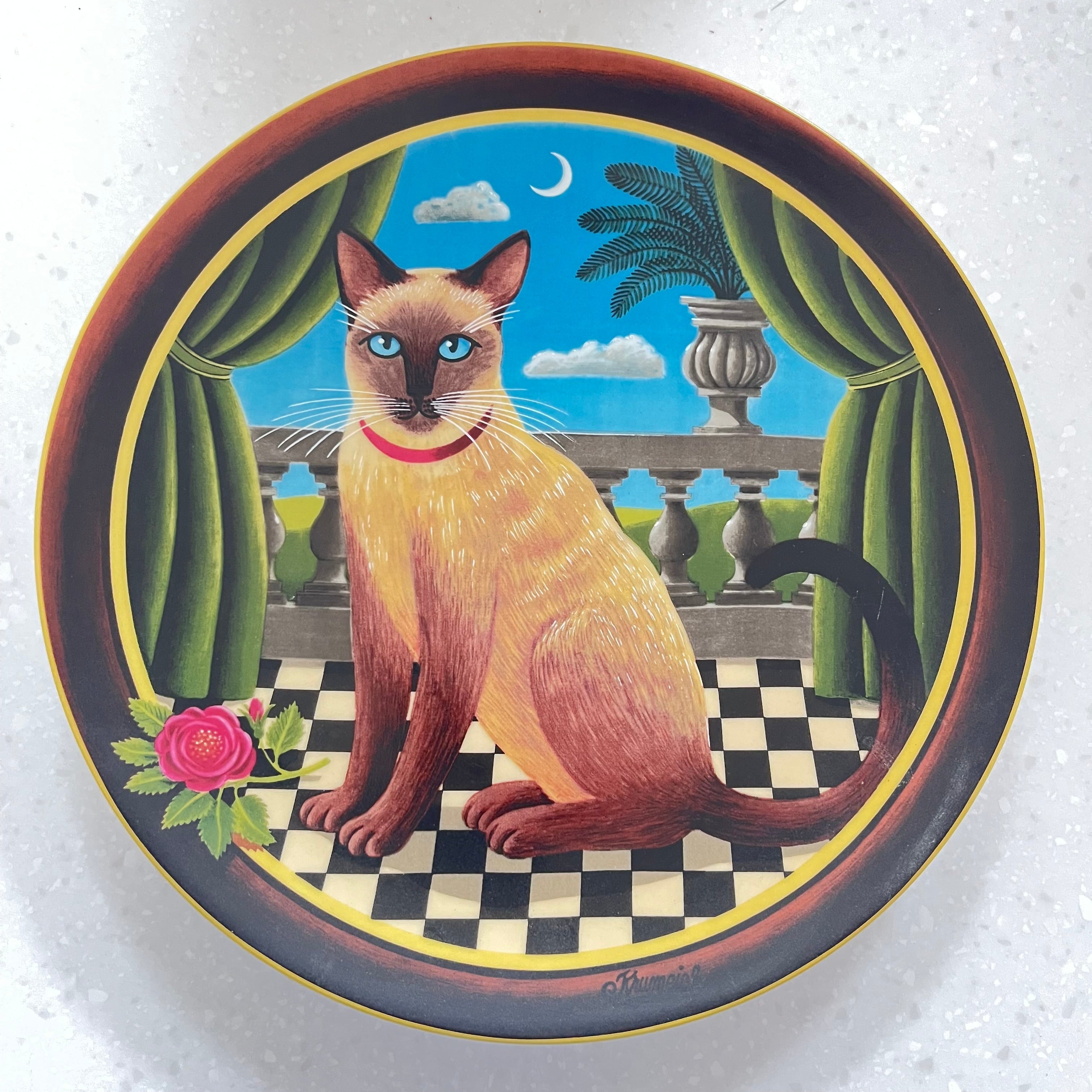 Vintage Plate Princess Aurora, Uncle Tad's Cats by Thaddeus Krumeich