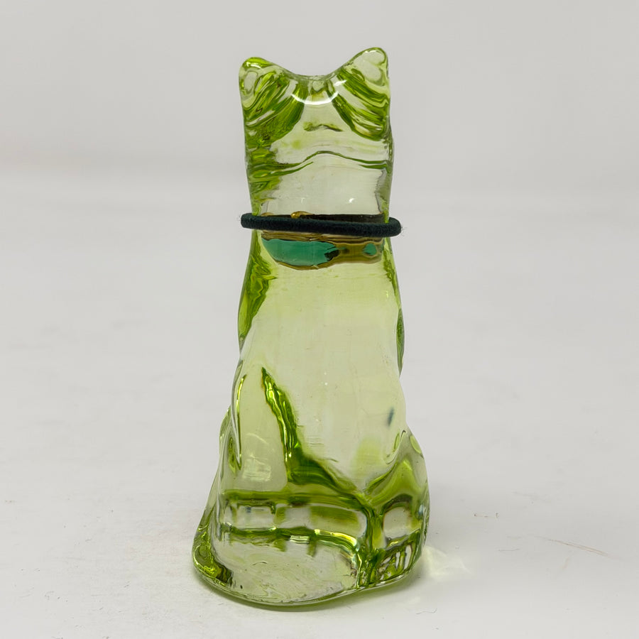 August Lucky Glass Cat