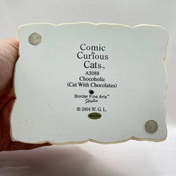 Vintage Chocoholic Comic & Curious Cats A3089
