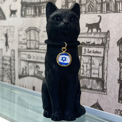 8cm Original Lucky Cat with Israel Flag Charm