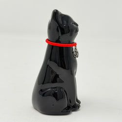 Black Lucky Glass Cat