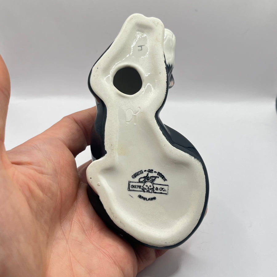 Vintage Just Cats & Co Black & White Cat Laying