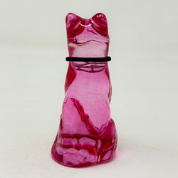October Lucky Glass Cat