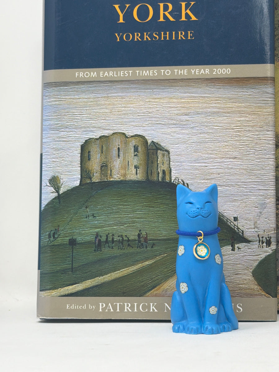 Yorkshire Rose Blue Lucky Cat