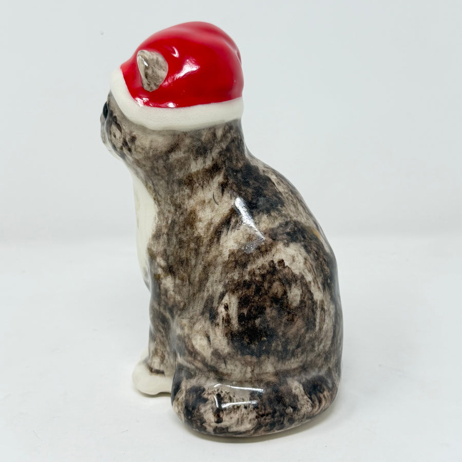 Winstanley Tabby Cat Santa Hat Size 2