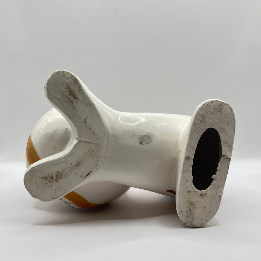 Vintage Hand Painted Tail Up Cat Pretty