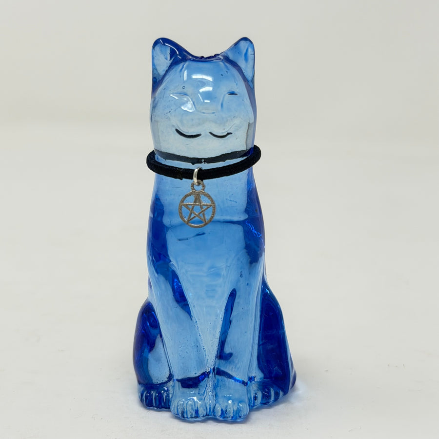 September Lucky Glass Cat