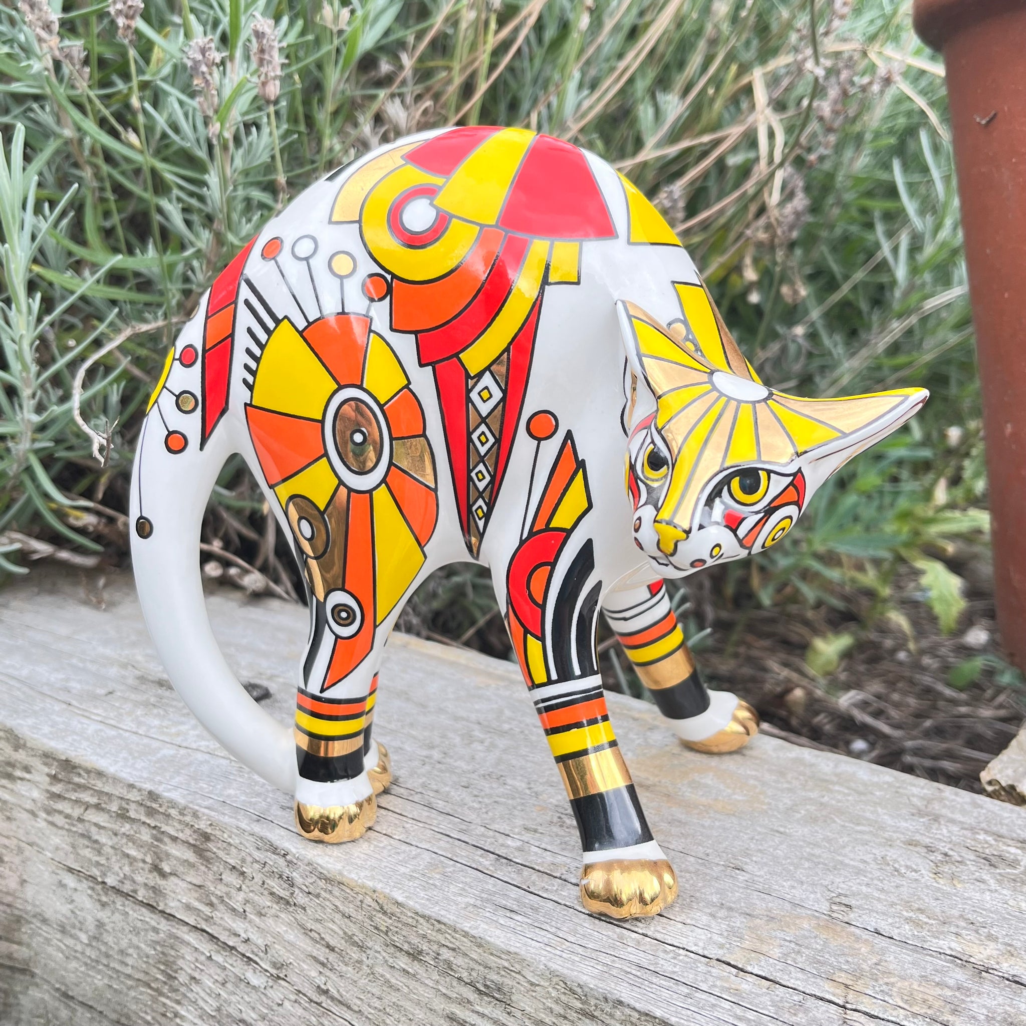 Vintage Paul Cardew Cool Cats Art Deco Cat