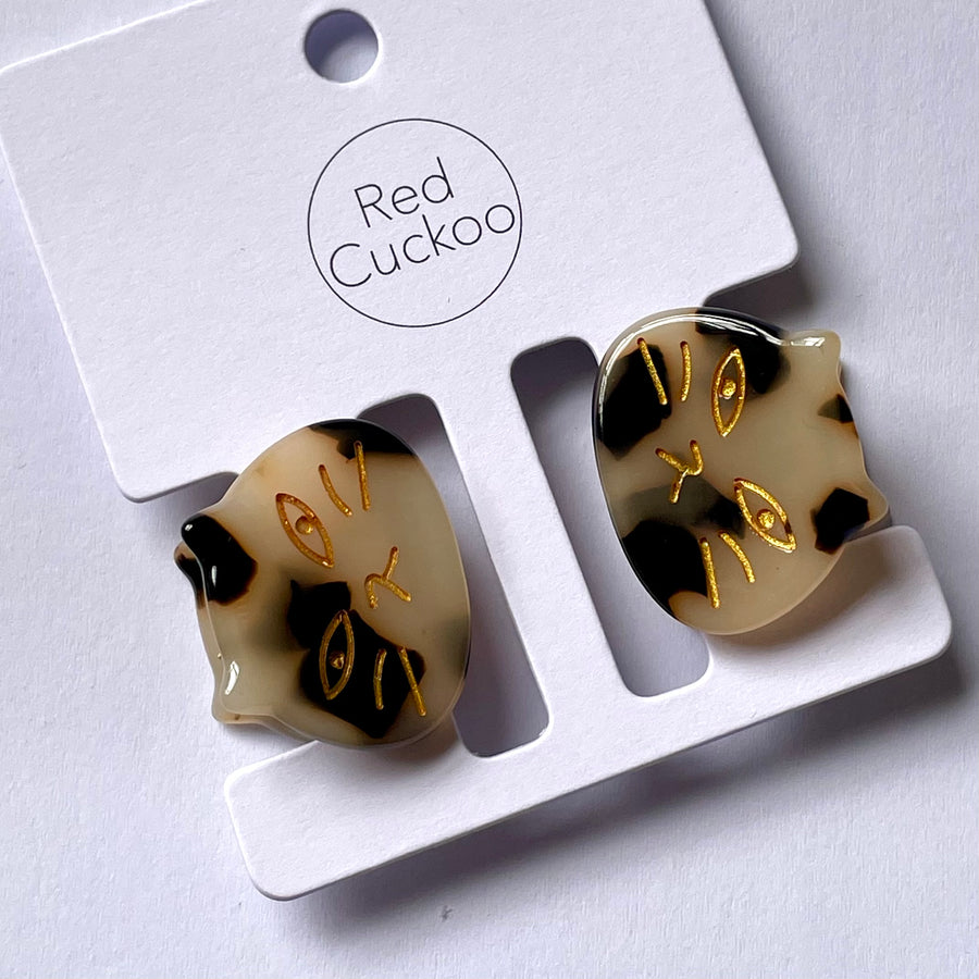 Pair of Cat Face Mini Hair Claws