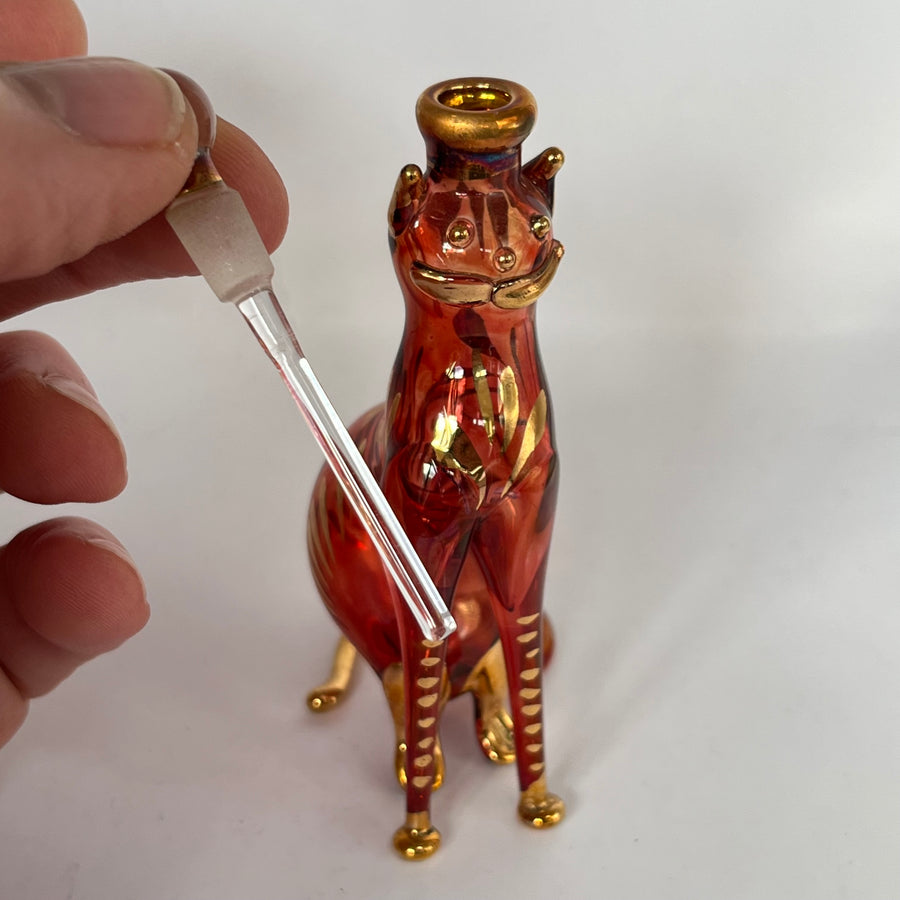 Vintage 20th Century Perfume Bottle Likely Egyptian