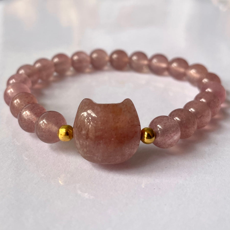 Feline Gemstone Bracelet