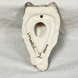 Winstanley Long Hair Grey & White Cat Plaque - Size 2